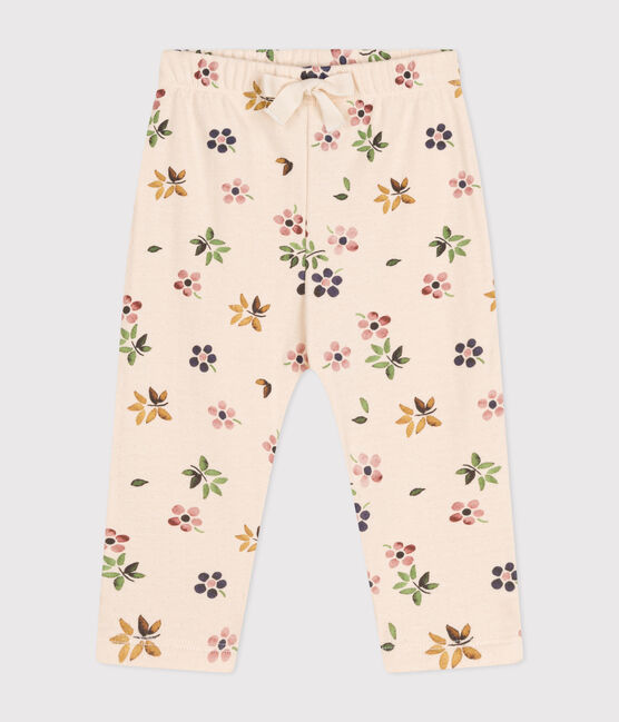 Pantaloni in tubique neonato bianco AVALANCHE/ MULTICO