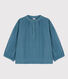 Blusa in garza di cotone bambina