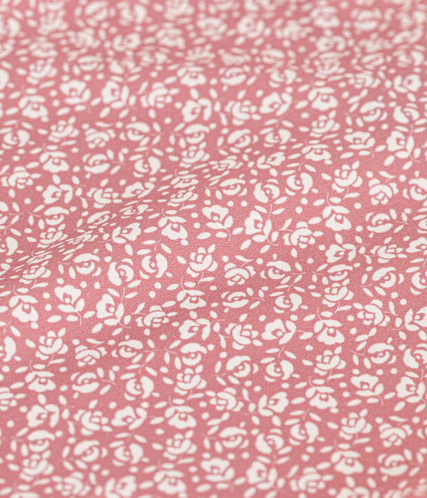 Costume da bagno intero con stampa bambina rosa/bianco