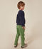 Maglia in tessuto felpato bambina/bambino blu SMOKING