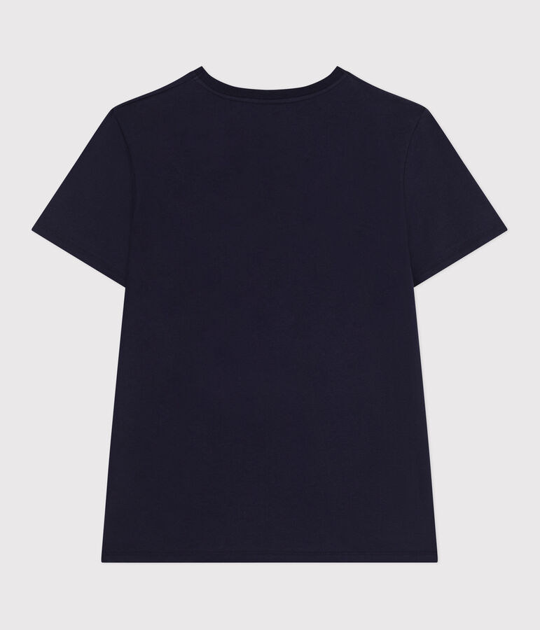 T-shirt donna Le Droit in cotone tinta unita blu