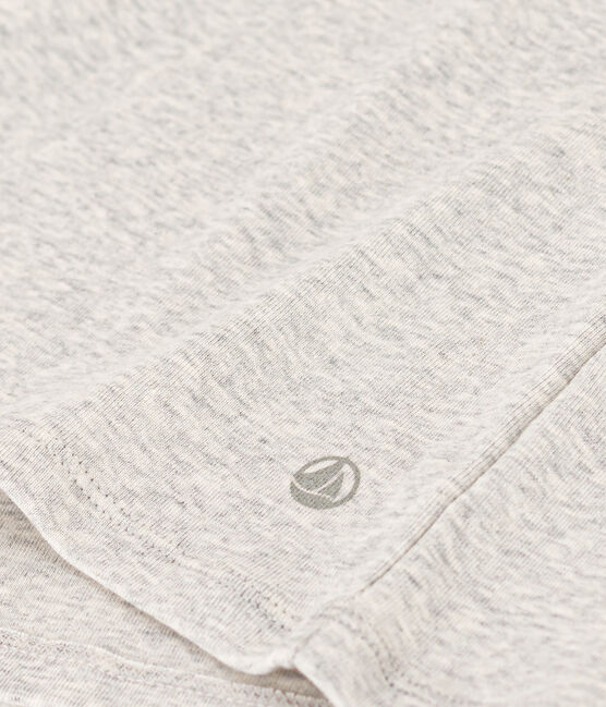 T-shirt L'ICONIQUE girocollo in cotone Donna grigio BELUGA CHINE