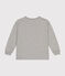 T-shirt a maniche lunghe in jersey sottile bambino grigio CHATON CHINE