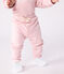 Pantaloni in cotone tinta unita neonato rosa JOLI