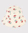 Cappellino in garza di cotone a fiori bambina bianco AVALANCHE/ MULTICO