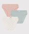 Confezione da 3 slip a pois in cotone bambina  variante 1