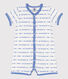Tutina corta in jacquard di cotone bebè