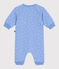 Tutina neonato in cotone con piccole ancore stampate blu EDNA/bianco MARSHMALLOW