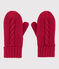 Muffole bambina/bambino rosso TERKUIT