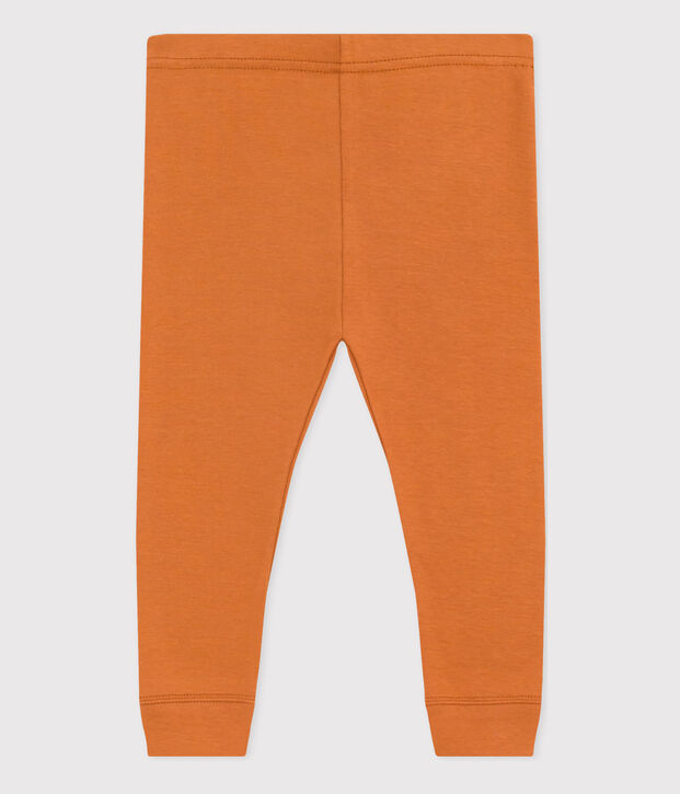 Leggings in cotone per beb&egrave; marrone