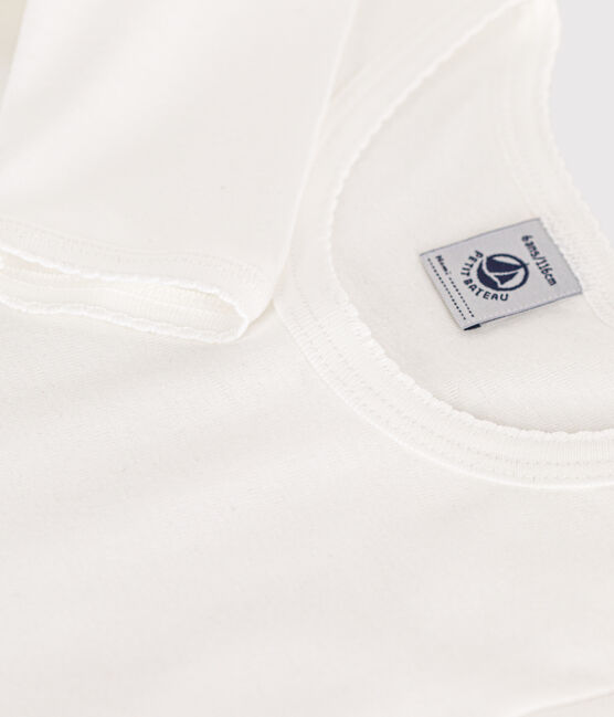 Confezione da 2 t-shirt bianche a manica lunga bambina variante 1