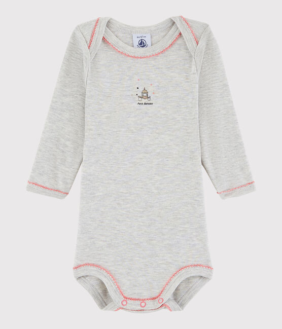 Body manica lunga bebè femmina grigio BELUGA CHINE