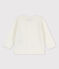 Cardigan in tricot jersey cotone/lino bebè femmina bianco MARSHMALLOW