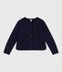 Cardigan in cotone tinta unita donna