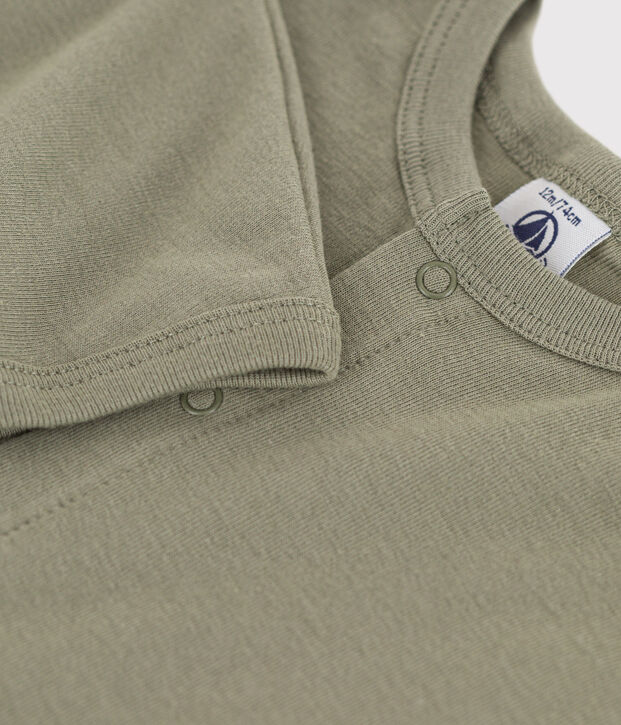 Cardigan neonato in cotone verde