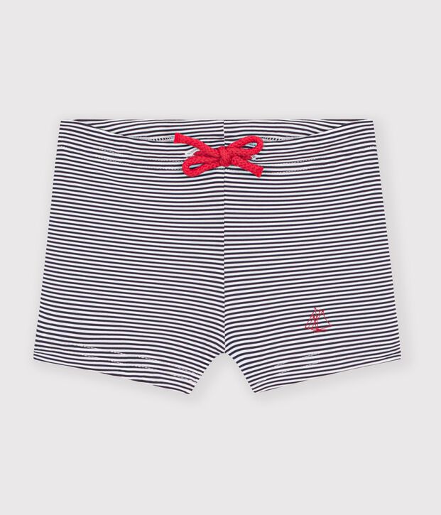 Costume da bagno UPF 50+ beb&egrave; blu/bianco