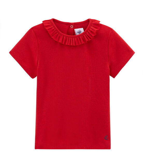 T-shirt a maniche corte bambina rosso TERKUIT