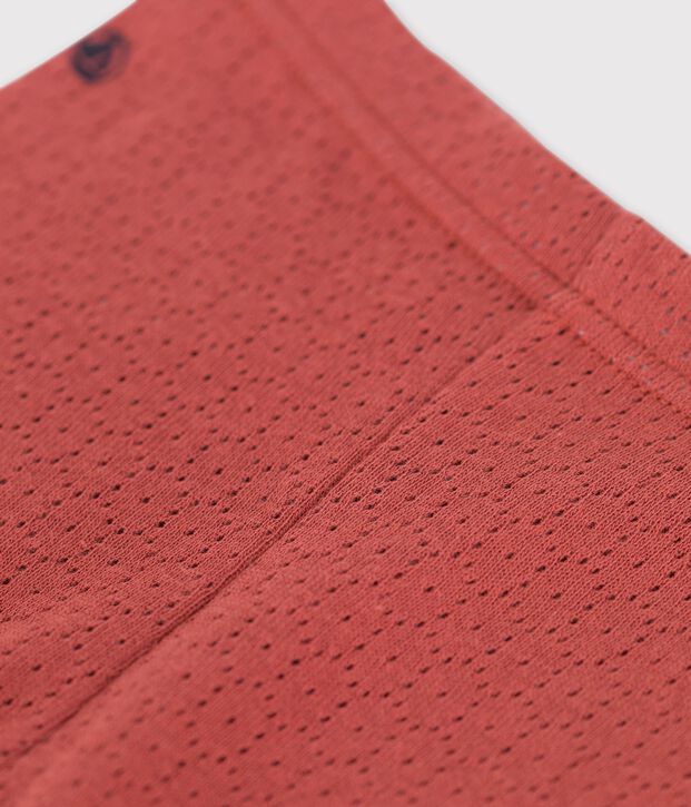 Leggings in maglia traforata per beb&egrave; marrone