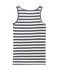 Canottiera iconica in lino a righe Donna bianco LAIT/blu SMOKING