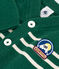 Cardigan in maglia di misto lana e cotone a righe neonato verde WILLOW/ AVALANCHE