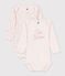 Lot de 2 bodies manches longues en coton. multicolore