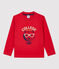 T-shirt bambino a maniche lunghe in cotone rosso TERKUIT
