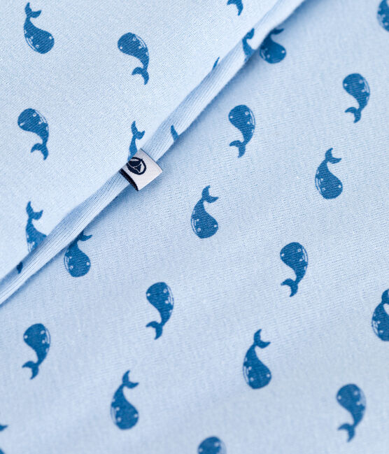 Sacco nanna in cotone con balena stampata neonato TOG 2 blu TOUDOU/ ALASKA