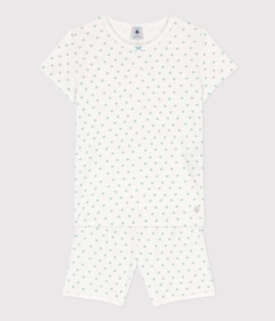 Pigiama corto a pois in cotone bambina MARSHMALLOW/ BOB