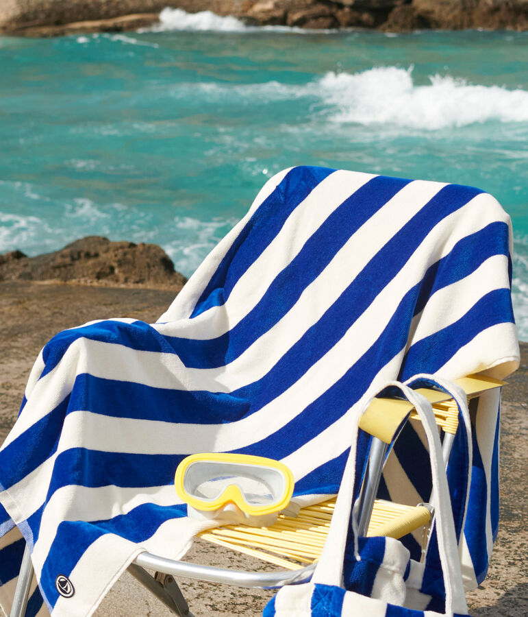 TELO MARE IN SPUGNA A RIGHE multicolore