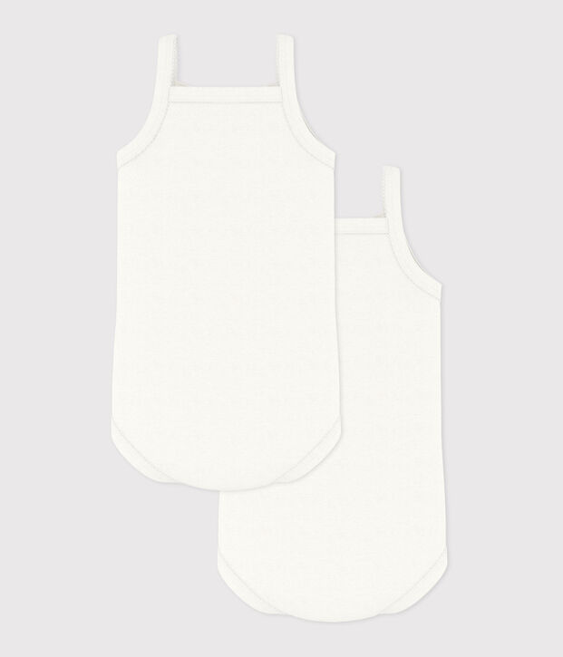 Confezione da 2 body con spalline beb&egrave; femmina multicolore