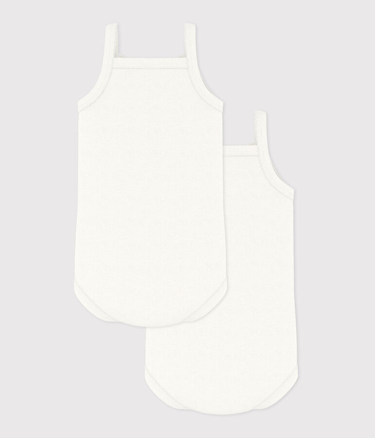 Confezione da 2 body con spalline beb&egrave; femmina multicolore