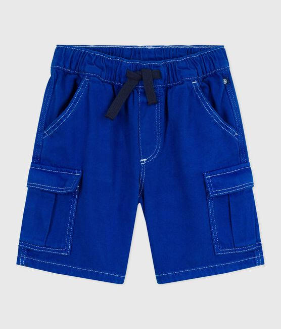 Bermuda cargo in cotone bambino blu SURF