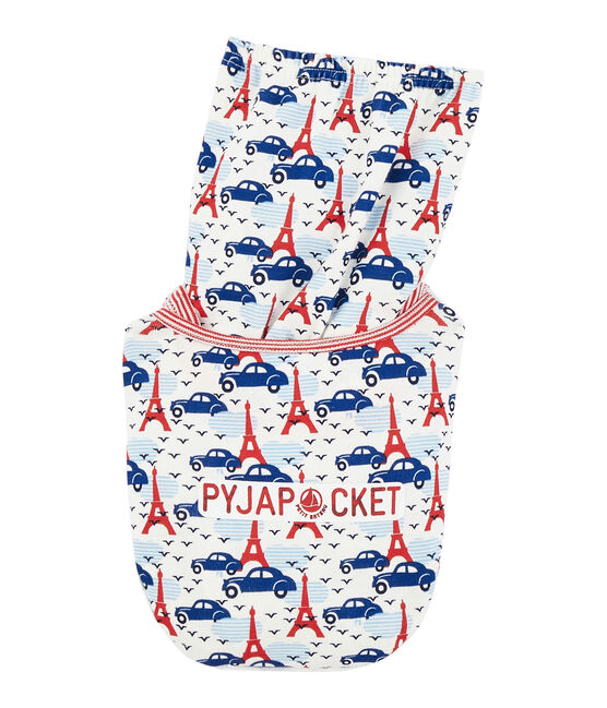 Pigiama bambino a costine bianco MARSHMALLOW/bianco MULTICO