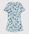Pigiama donna corto a fiori in cotone bianco MARSHMALLOW/ ROVER