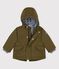 Parka impermeabile bebè. verde MILITARY