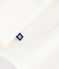 T-shirt a maniche lunghe in cotone con logo vintage neonato bianco MARSHMALLOW