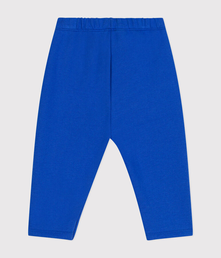 Pantaloni beb&egrave; in tessuto felpato blu