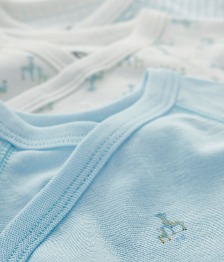 Lotto di 3 body nascita manica corta beb&egrave; multicolore