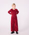 T-shirt a maniche lunghe in cotone tinta unita bambina AMARANTE