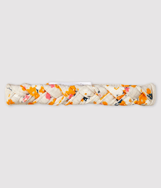 Fascia per capelli bebè femmina beige MONTELIMAR/bianco MULTICO