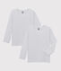 Confezione da 2 t-shirt a manica lunga bianche ragazza