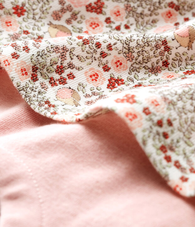 Abito legging fantasia beb&egrave; femmina bianco/multicolore