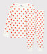 Pigiama bambina/bambino fantasia grafica in cotone biologico
