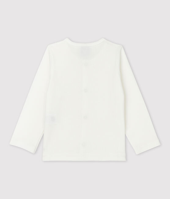 Cardigan per bebè in cotone bianco MARSHMALLOW
