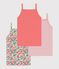 Set di canotte in cotone a fiori bambina multicolore