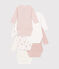 Set di 5 body incrociati a maniche lunghe in cotone neonato variante 1