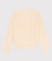 Maglione a costa inglese in cotone donna ecru AVALANCHE