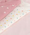 Set da 3 body incrociati a maniche lunghe in cotone fantasia neonato variante 1