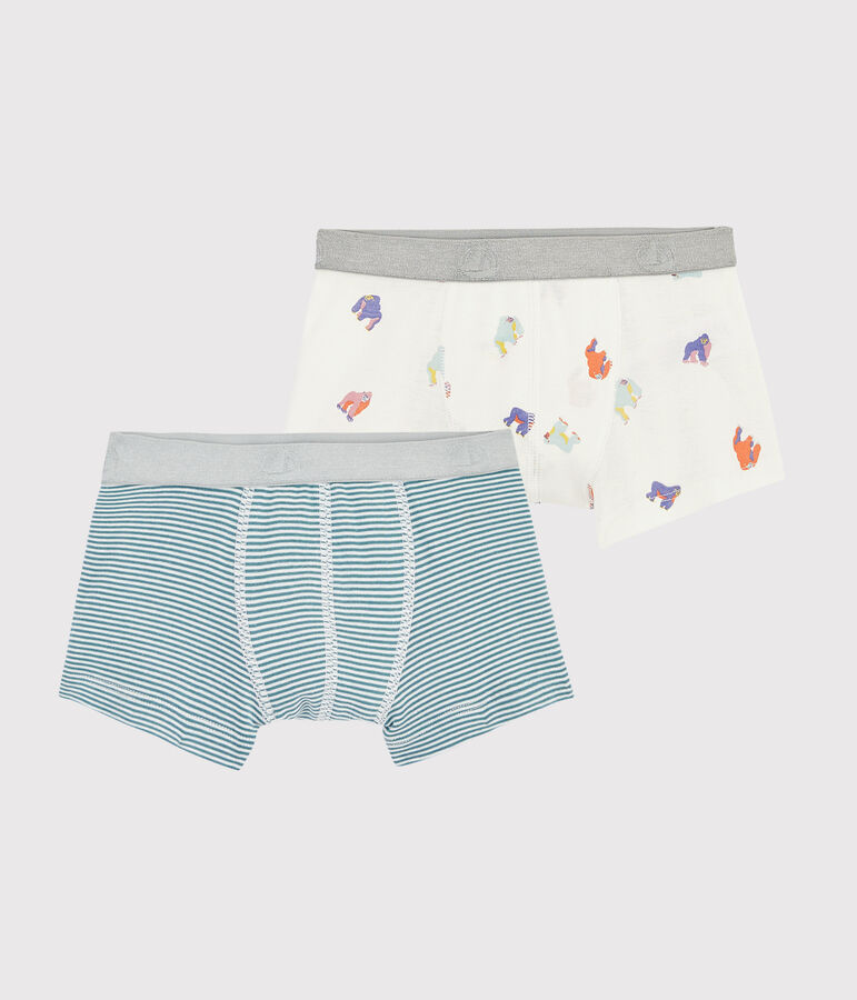 Confezione da 2 boxer fantasia scimmia bambino multicolore