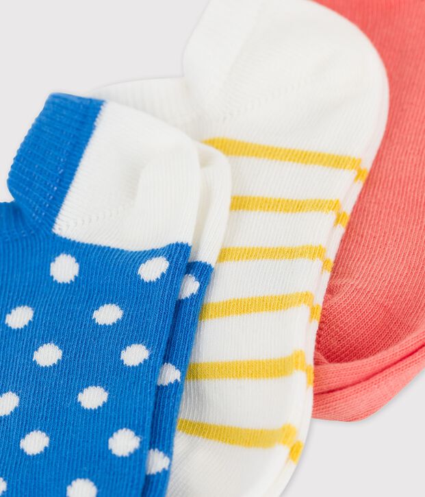 Confezione da 3 paia di calzini bambina multicolore